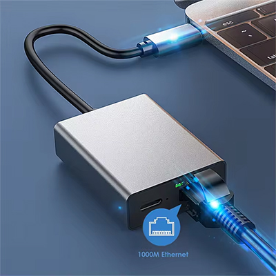 USB Type-C To Ethernet Adapter Network Card Type C To RJ45 LAN adapter 100/1000Mbps LAN internet Cab